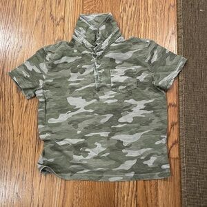 GAP Green Camouflage Kids Polo